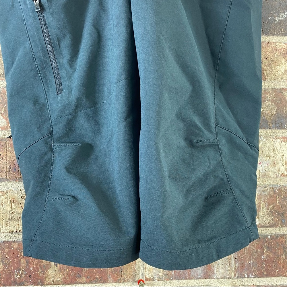 REI Women Black Hiking Athletic Outdoors Capri Crop Pants W/ Multi Pockets  3 zi - Picture 3 of 10